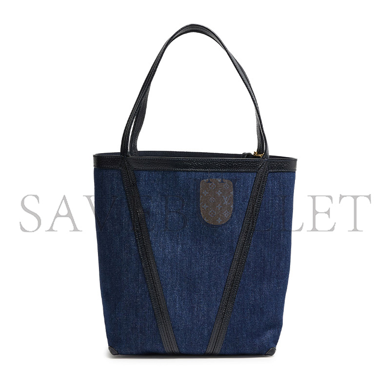 CHLOÉ SPIN TOTE BAG IN DENIM CH25AS811P98408 (30*27*14cm)
